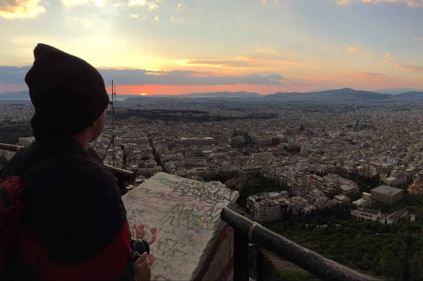 athens greece sunset travel